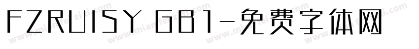 FZRUISY GB1字体转换